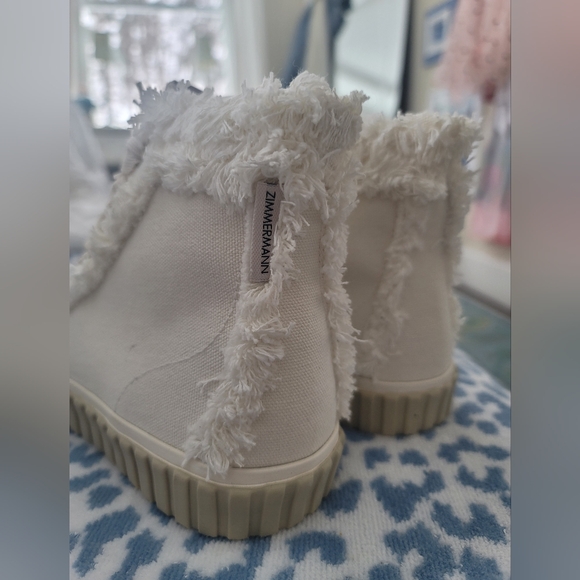 Zimmermann Cotton High-Top Sneakers NW_ Box - Picture 4 of 10